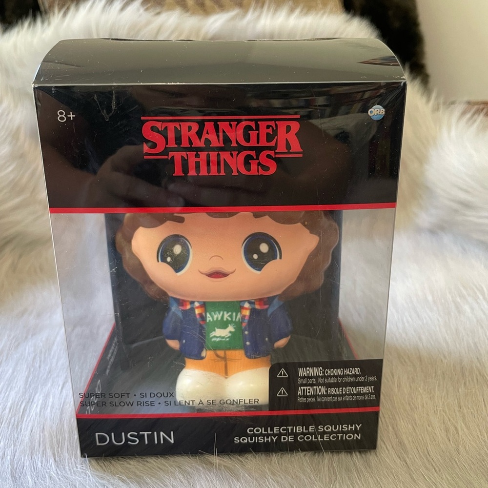 New in box ORB Netflix Stranger Things Dustin collectible squishy.